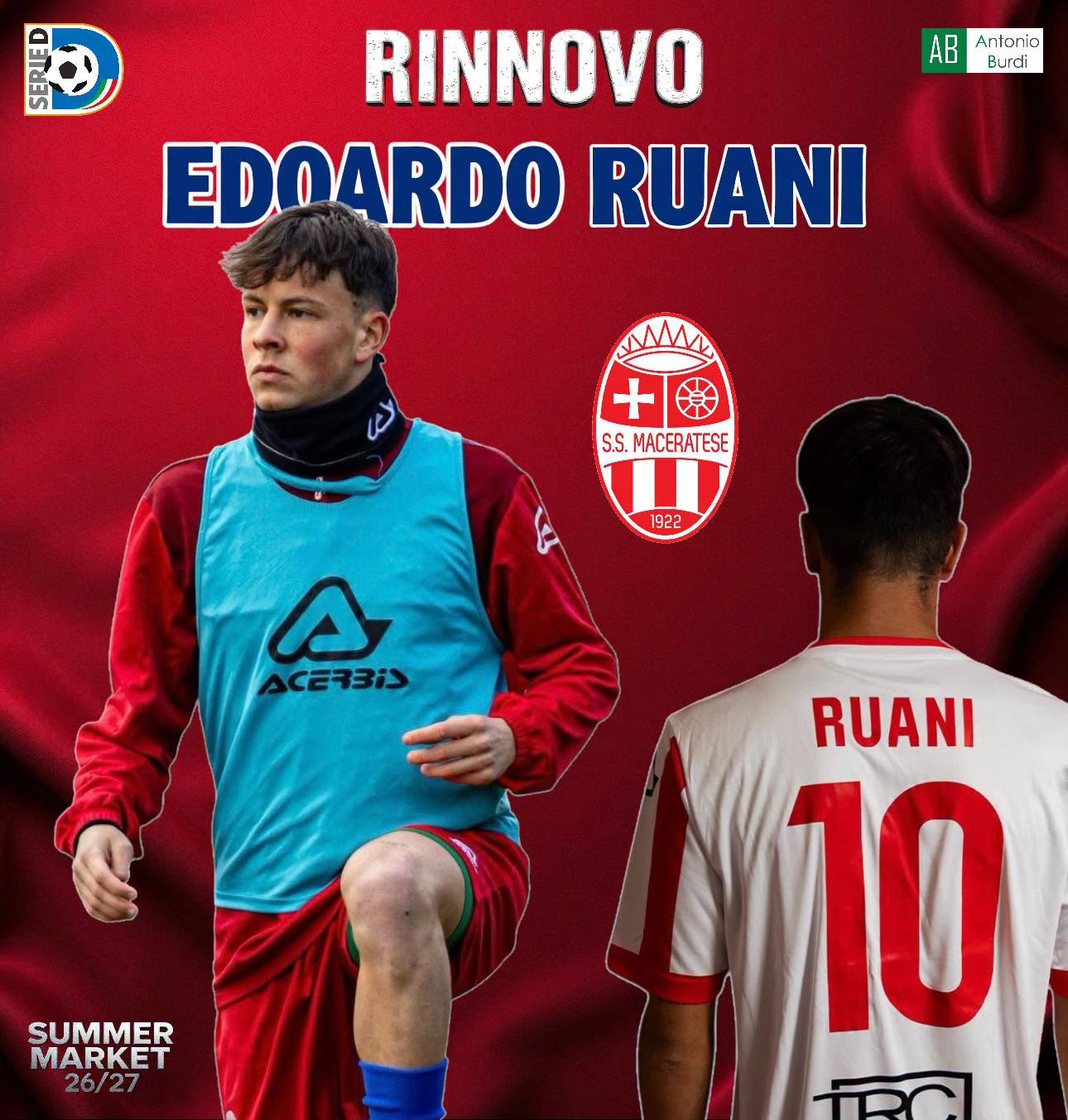 RINNOVO RUANI MACERATESE